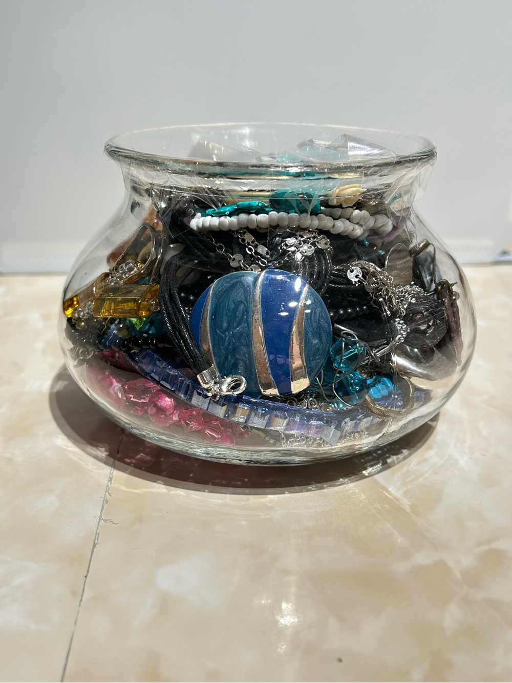 Mystery Jewelry Glass Bowl C3